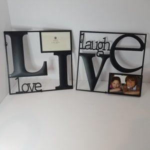 Live Love Laugh Photo Metal Wall Art